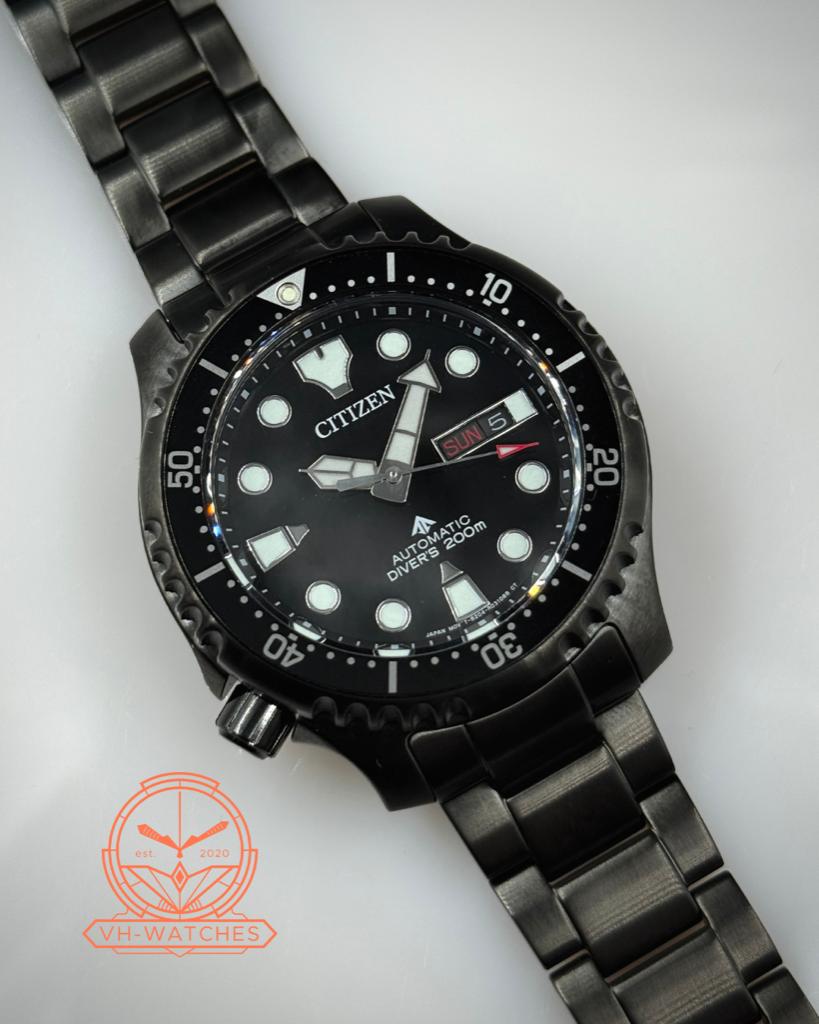 Citizen Promaster NY0145 Zwart – Saffier - Duiker, Staal, Staal, Ophalen of Verzenden, Zo goed als nieuw