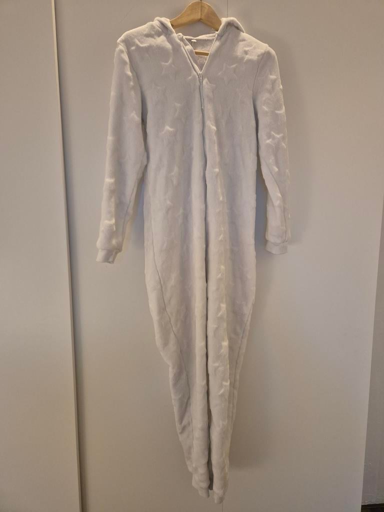 Onecy Onesie Maat 158 Wit met Sterren, Kinderen en Baby's, Kinderkleding | Maat 158, Nacht- of Onderkleding, Meisje, Ophalen of Verzenden