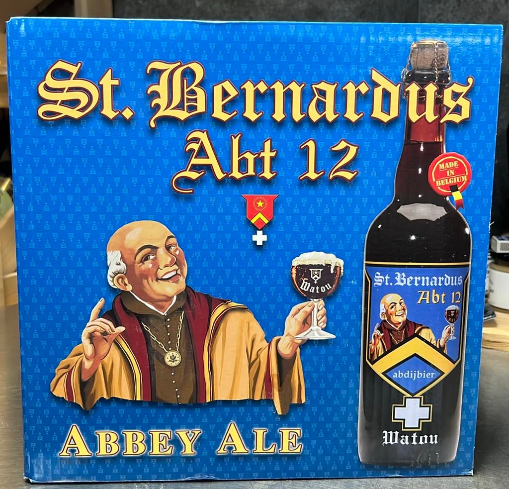12 x 750 mL EXTRA GERIJPT! St. Bernardus Abt 12  uit kelder, Ophalen of Verzenden, Zo goed als nieuw, Flesje(s), Overige merken