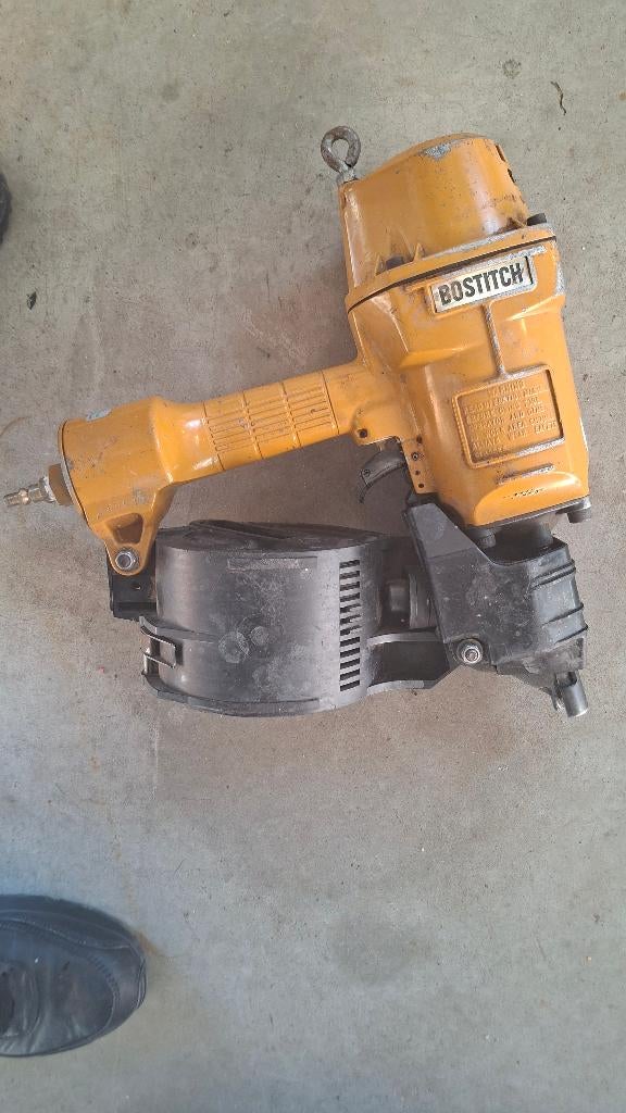 Bostitch trommeltacker schiethamer spijkertacker op lucht, Gebruikt, ., Ophalen of Verzenden, .