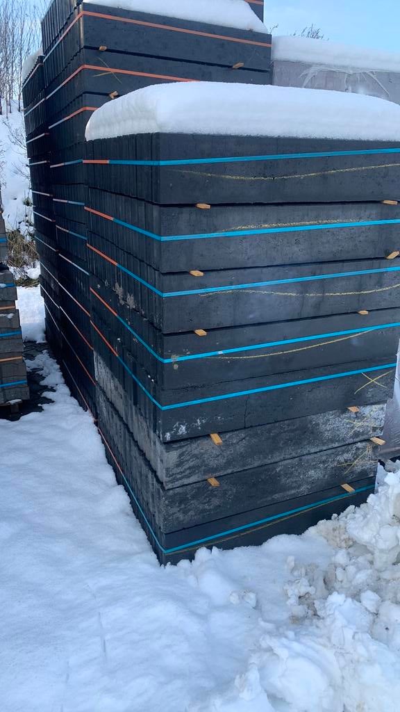 8x20x100 antraciet betonband B-keus €4,50, Tuin en Terras, Bielzen en Borders, 100 tot 200 cm, Biels, Nieuw, Ophalen of Verzenden