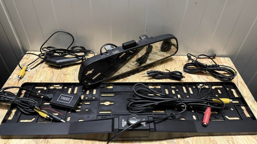 Bluethoot Binnenspiegel Camera met Kentekenhouder, Auto diversen, Ophalen, Zo goed als nieuw