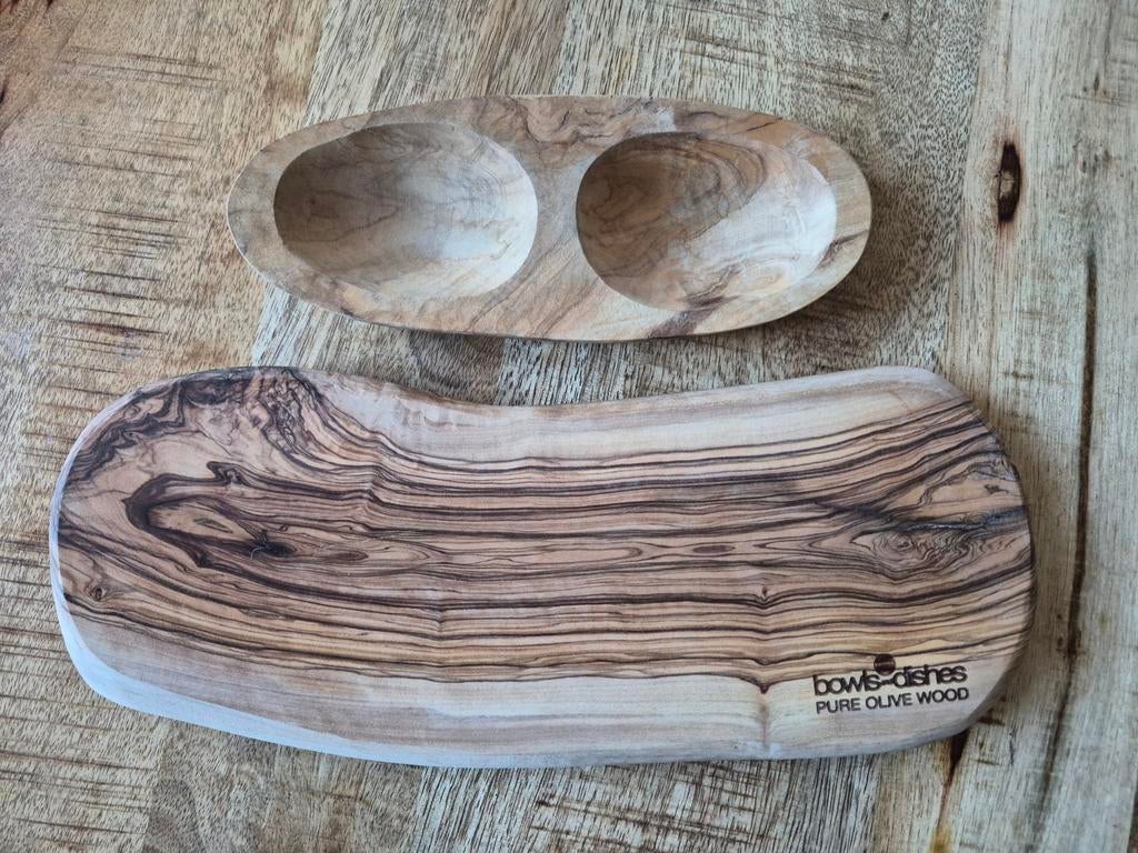 •Nieuw• 'Bowls & Dishes' (olijfhout) serveerplankjes, Ophalen of Verzenden, Nieuw