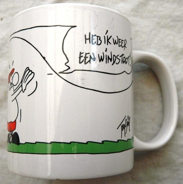 Beker / Mok, FC Knudde (Toon van Driel), 2000s, 1 stuks., Ophalen of Verzenden, Overige figuren, Gebruikt, Gebruiksvoorwerp