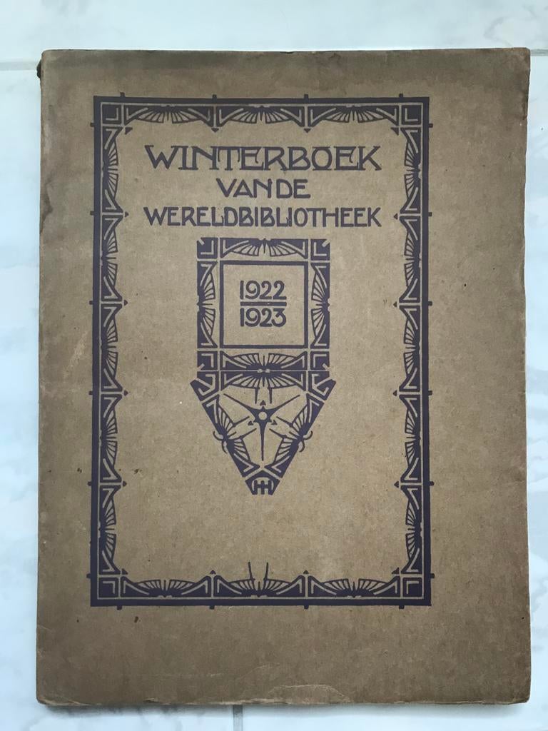 Winterboek van de wereldbibliotheek 1922-1923, 1e druk, mooi, Antiek en Kunst, Antiek | Boeken en Bijbels, Ophalen of Verzenden