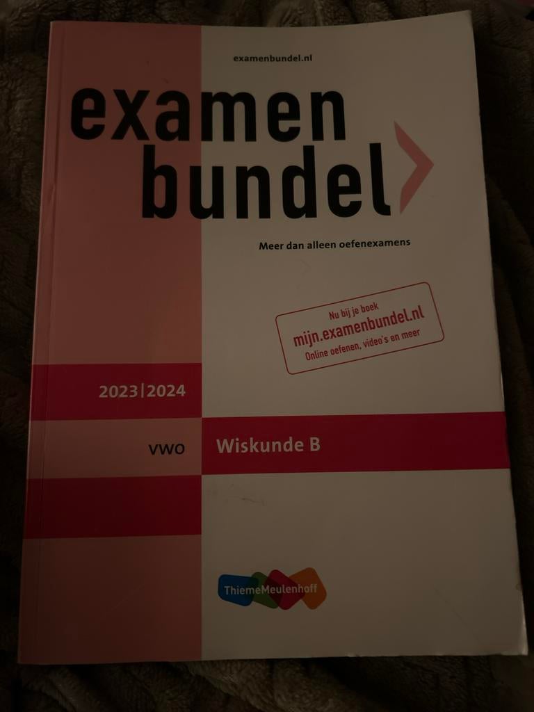 Examenbundel Wiskunde B VWO 2023/2024, Boeken, Schoolboeken, Ophalen of Verzenden, Zo goed als nieuw, VWO, Wiskunde B