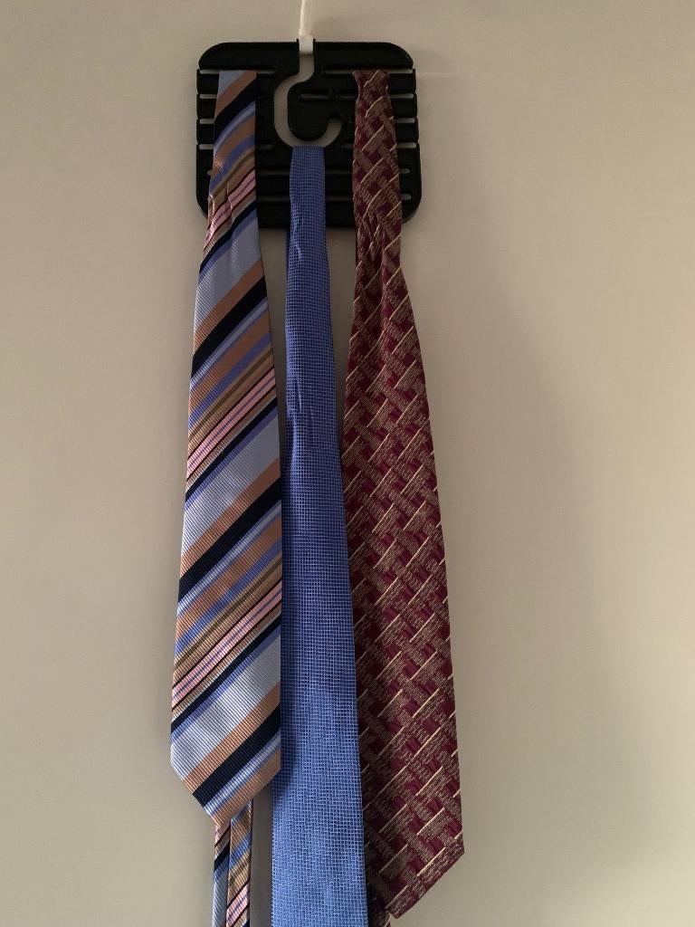 Twee stropdassen van zijde, Ophalen of Verzenden, Zo goed als nieuw, Overige kleuren, Met patroon