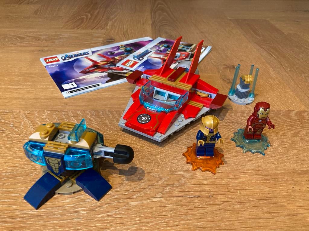 LEGO Marvel Avengers Iron Man vs Thanos (76170), Kinderen en Baby's, Speelgoed | Duplo en Lego, Zo goed als nieuw, Lego, Complete set