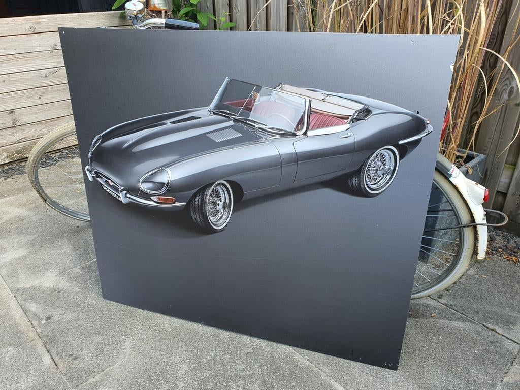 Jaguar F type 4.2 reklameborden uit showroom, Ophalen of Verzenden, Reclamebord