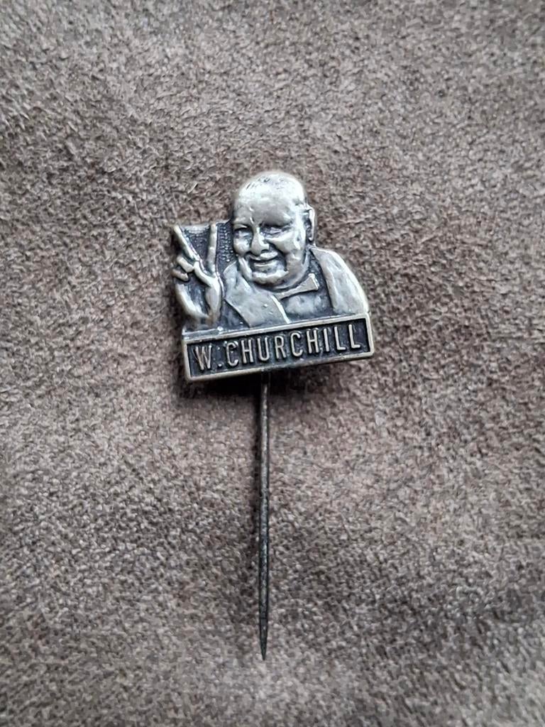 Speldje W Churchill, Verzamelen, Speldjes, Pins en Buttons, Ophalen of Verzenden, Gebruikt