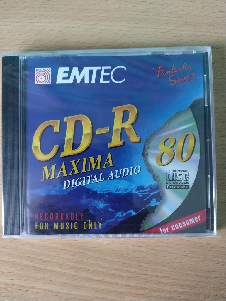 EMTEC CD-R 80MIN. * Geschikt Voor Audio CD Recorders * Nieuw, Ophalen of Verzenden, Nieuw, Cd, Emtec