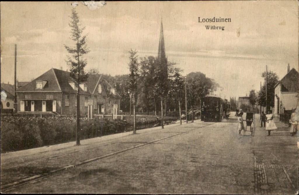 Loosduinen- Witbrug, Ophalen of Verzenden, Voor 1920, Gelopen, Zuid-Holland