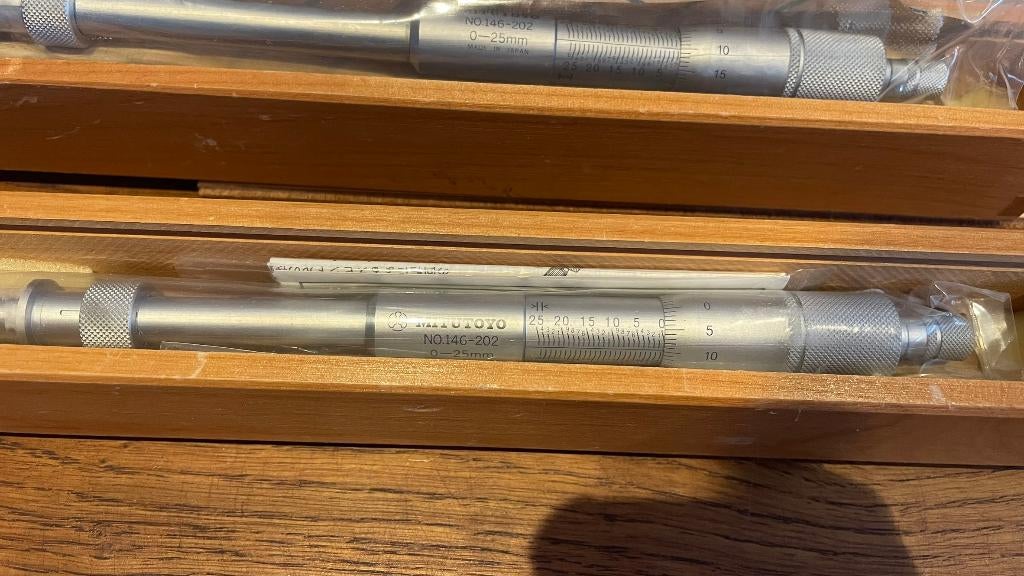 Mitutoyo 146-202 inwendig gleuf micrometer 0-25mm, -, Nieuw, Ophalen of Verzenden, Mitutoyo