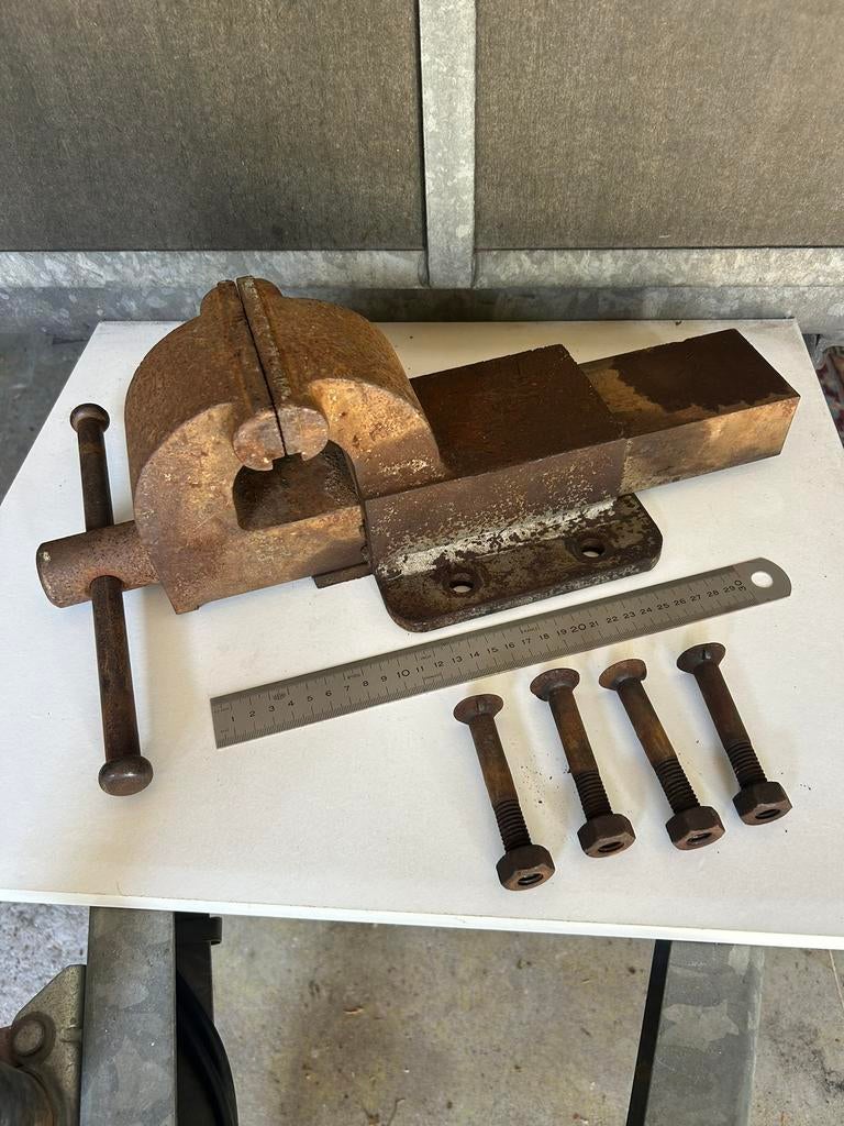 Vintage BANKSCHROEF, Ophalen, Gebruikt, Minder dan 70 cm, Bankschroef