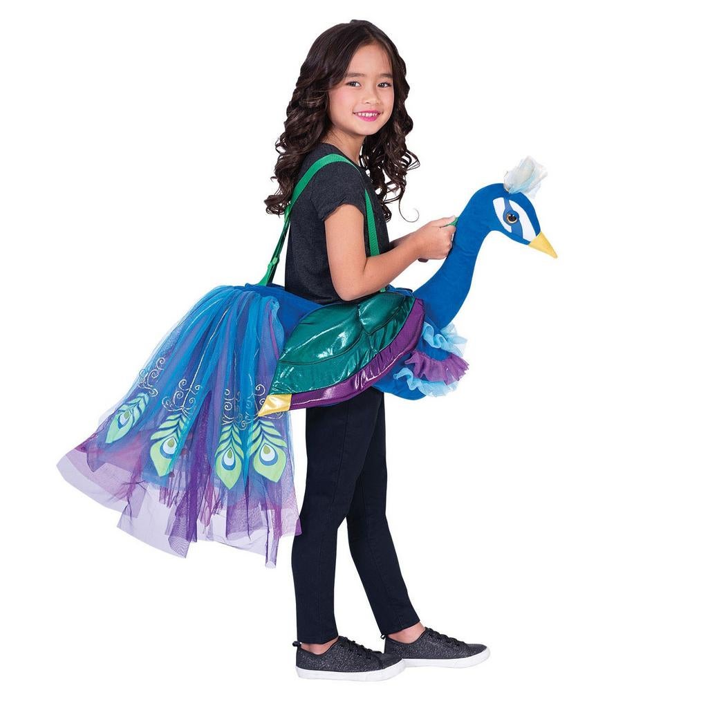 3x pauw kind kostuum pak carnaval, Ophalen of Verzenden, Gebruikt, Jongen of Meisje