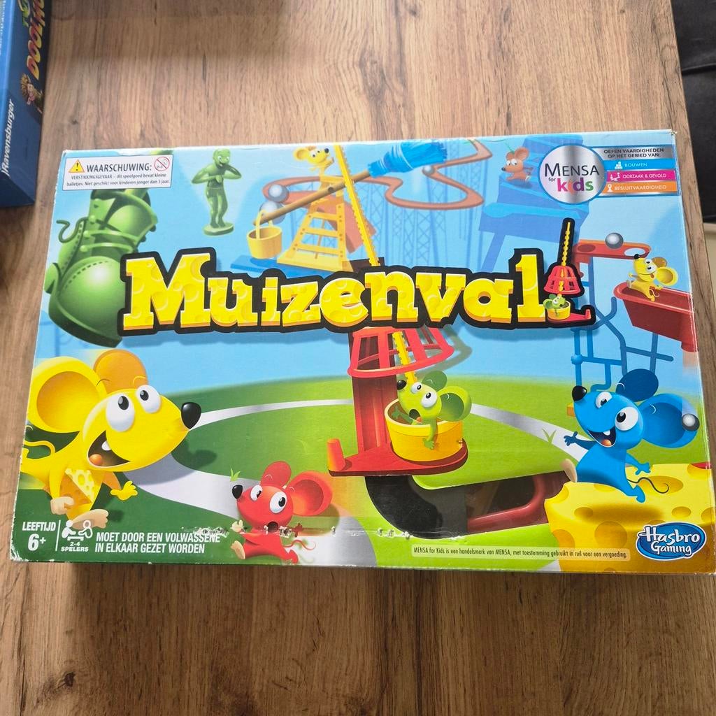Muizenval - Hasbro Gaming - Mensa for Kids, Hobby en Vrije tijd, Gezelschapsspellen | Bordspellen, Drie of vier spelers, Ophalen