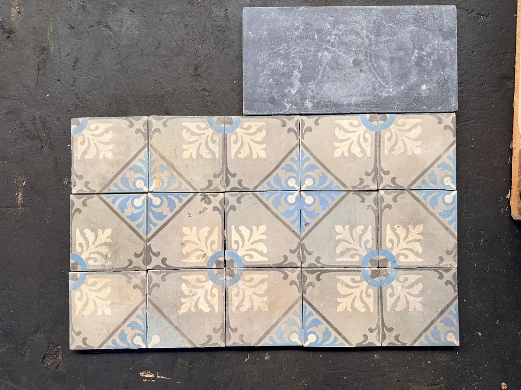 Oude Franse Klooster tegels, Ophalen, Overige materialen, Gebruikt, Minder dan 20 cm