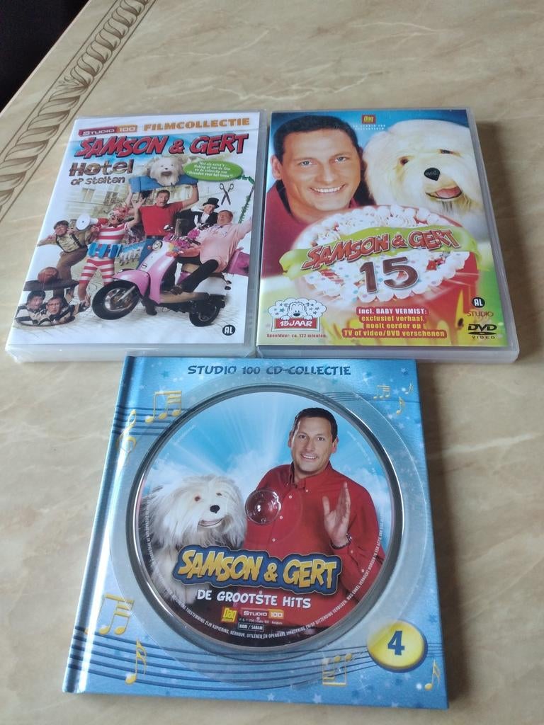 Samson & Gert DVD en cd studio 100, Alle leeftijden, Boxset, Ophalen of Verzenden, Zo goed als nieuw