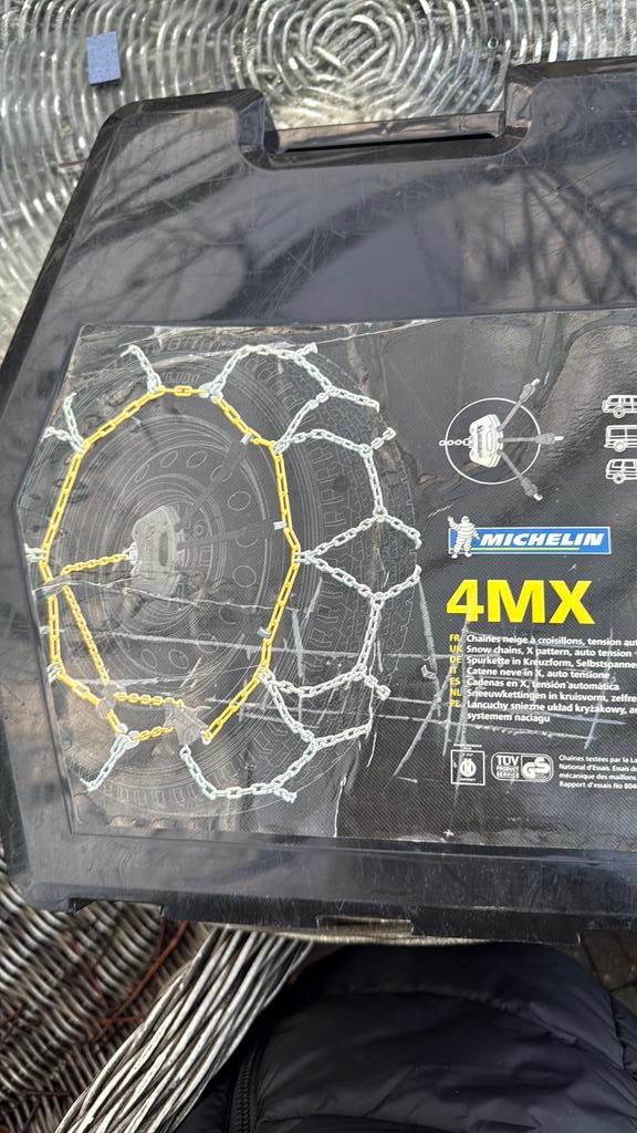 Michelin sneeuwkettingen 4MX, Ophalen of Verzenden, Zo goed als nieuw