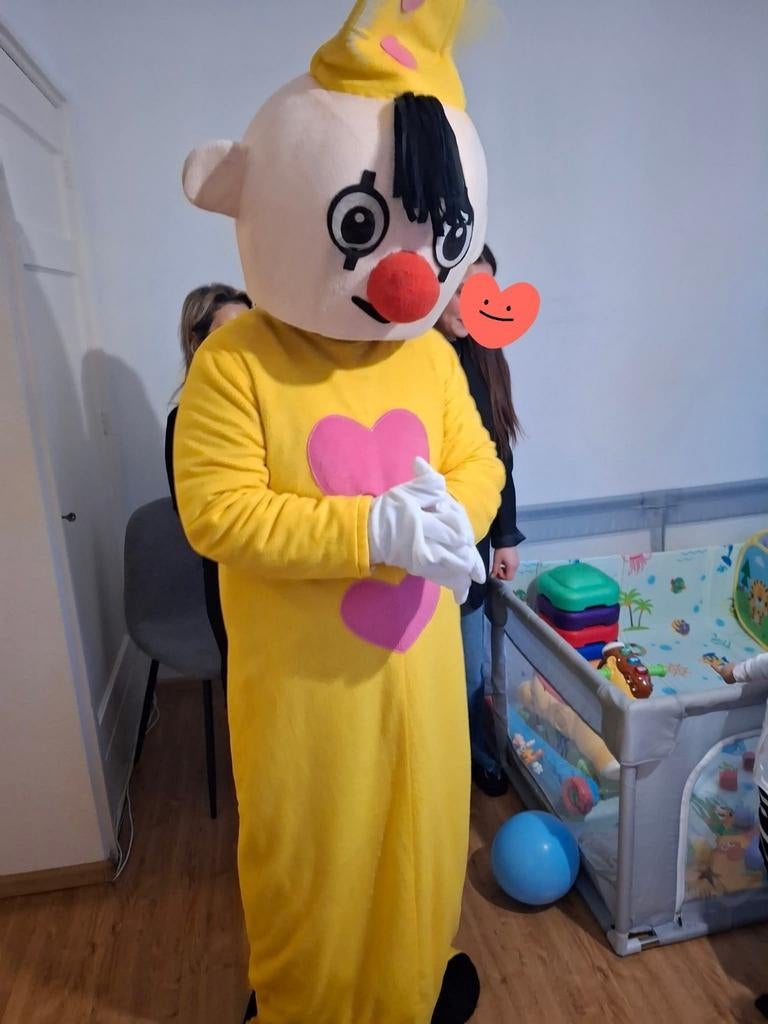 Bumba mascotte te huur, Hobby en Vrije tijd, Feestartikelen | Verhuur, Ophalen of Verzenden, Zo goed als nieuw, Overige