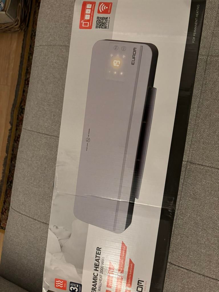 Eurom Sani-Wall-Heat 2000 WiFi Wit (nieuw), Ophalen of Verzenden, Nieuw