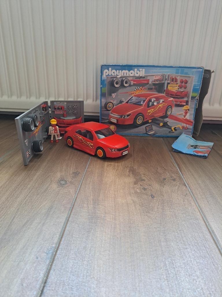 Playmobil 4321  sportwagen met werkplaats, Ophalen of Verzenden, Zo goed als nieuw, Complete set