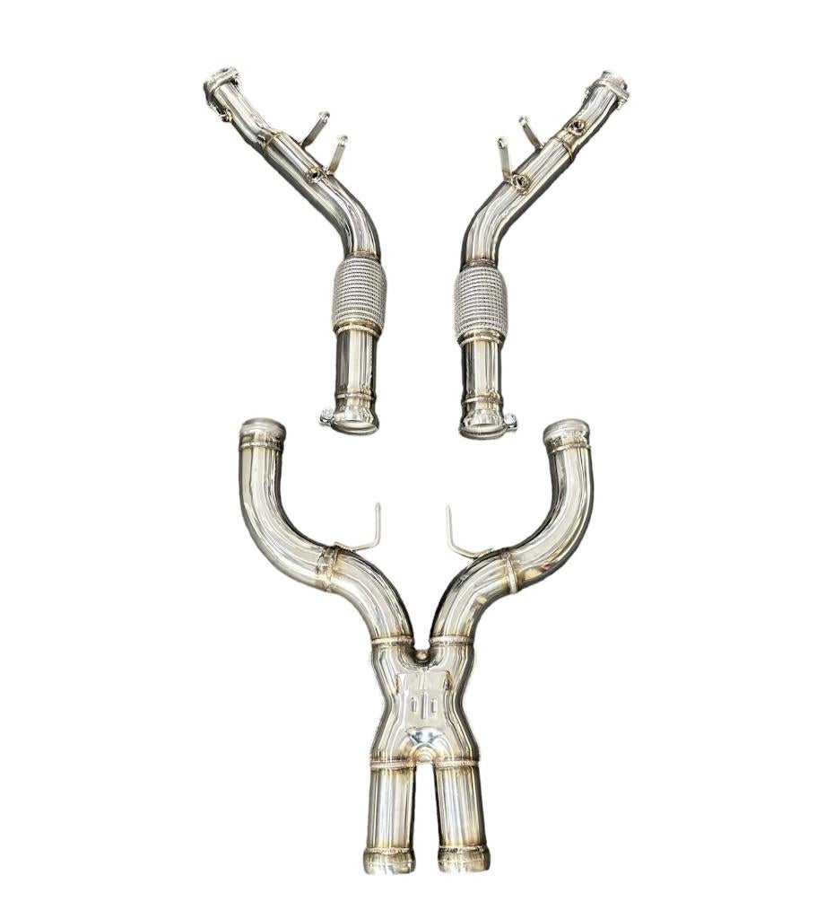 Downpipe met X-Pipe Mercedes S63/CLS63/E63 AMG M157 Motor, Ophalen of Verzenden