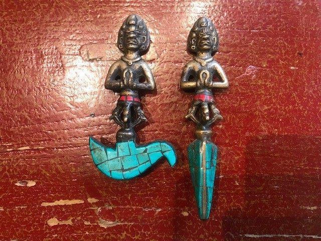 ritueel bronzen setje, Tibetaans Boeddhisme, Ophalen of Verzenden