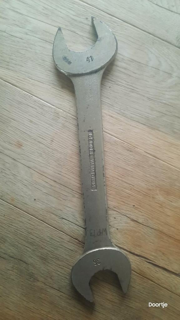 Gedore Nr. 6 Steeksleutel 36x41mm - Gebruikt, Doe-het-zelf en Verbouw, Gereedschap | Handgereedschap, Ophalen of Verzenden, Gebruikt