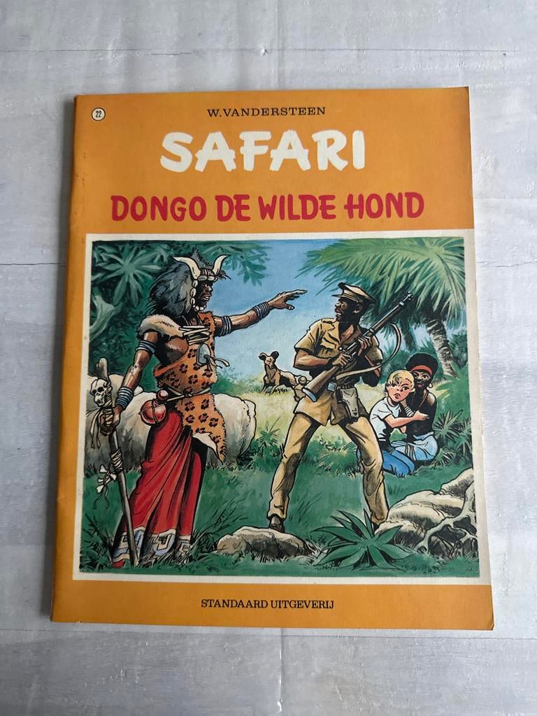 Safari - Dongo de Wilde Hond - W. Vandersteen, Eén stripboek, Ophalen of Verzenden, Gelezen
