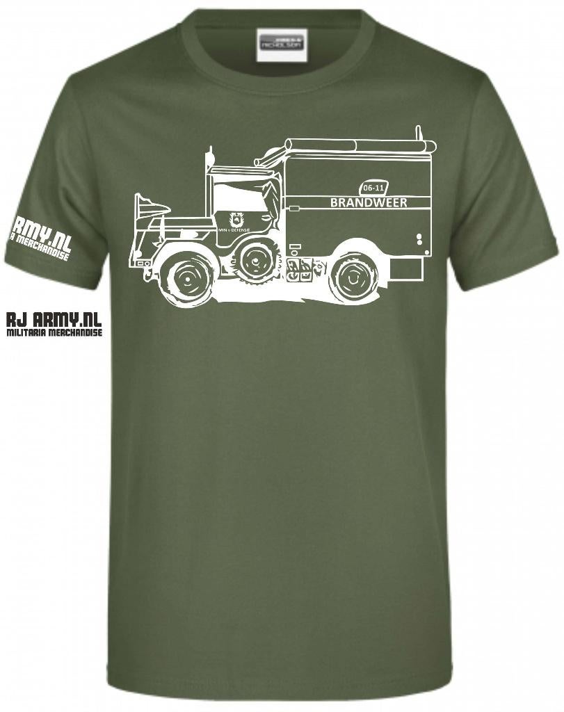 Defensie legershirt met diverse DAF YA126 versies, Ophalen of Verzenden, Landmacht, Nederland, Kleding of Schoenen