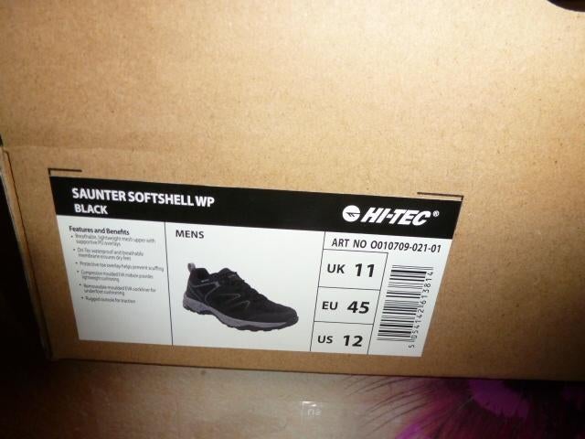 Maat 45 waterprof schoenen Hi Tec zwart nieuw, Ophalen, Zwart, Nieuw, Hi Tec