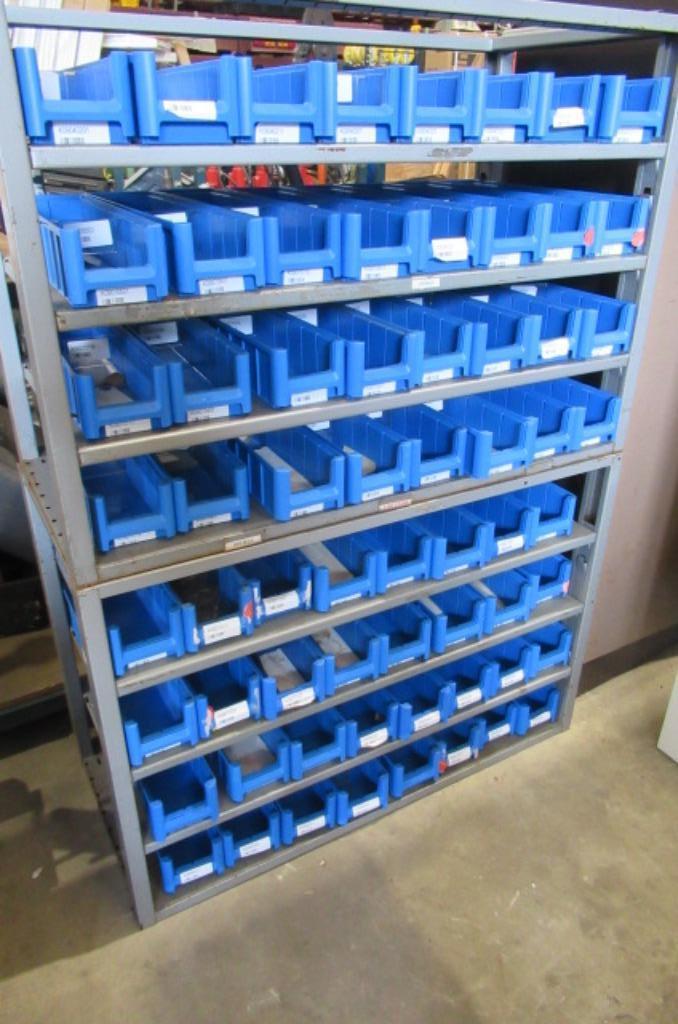 Schäfer Fix regal Grosse-0 gevuld met 32 magazijnbakken., Doe-het-zelf en Verbouw, Werkbanken, Ophalen, Gebruikt, 70 tot 120 cm