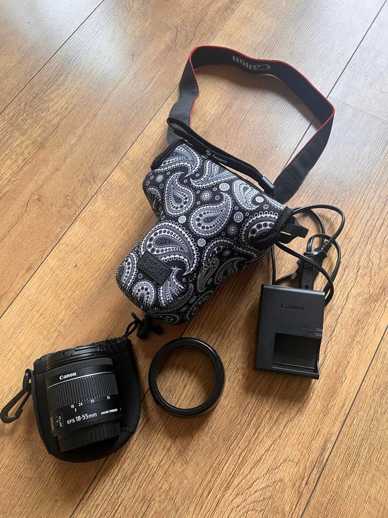 Canon EOS 250D 2xlens, 18-a55mm iS STM + EF-S 24mm F/2.8 STM, Ophalen, Spiegelreflex, Canon, Zo goed als nieuw