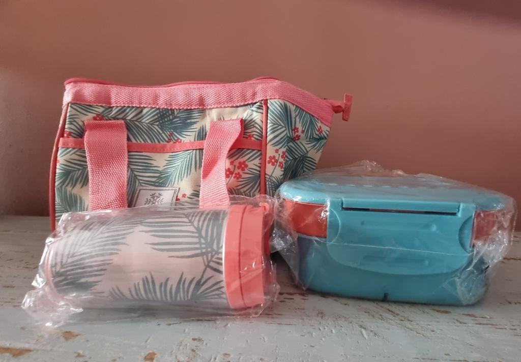 NIEUW KOELBOX LUNCHTAS + BEKER + TROMMEL ISOFRESCH TECHNOLOG, Minder dan 30 cm, Rugtas, Nieuw, Ophalen of Verzenden