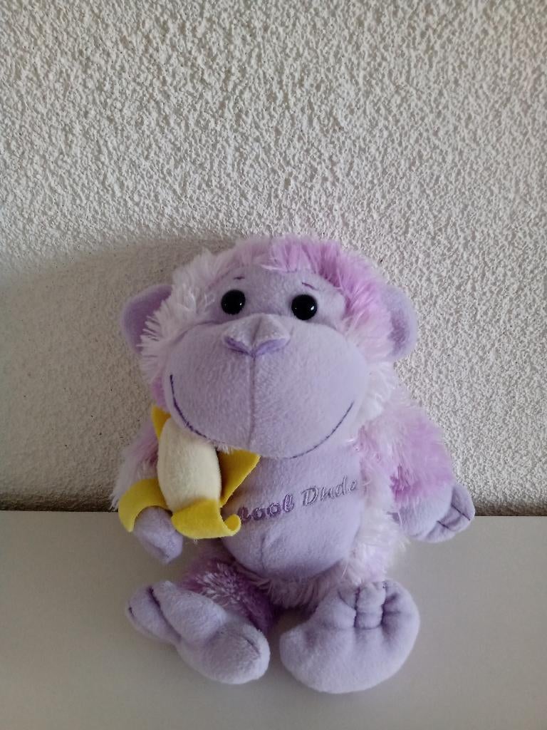 Leuke Lila Apen Knuffel, Ophalen of Verzenden, Gebruikt, Overige typen