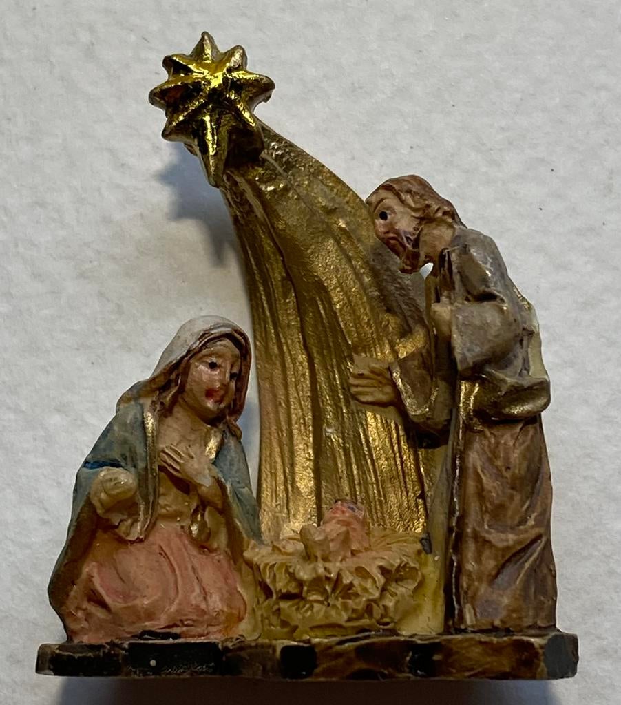 Mini kerst stalletje in folie beschermlijst, Ophalen of Verzenden