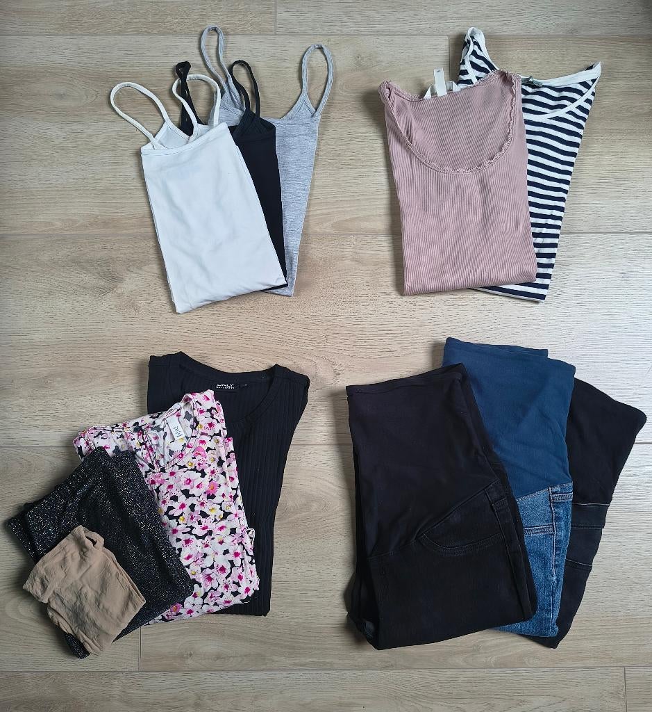 Pakket zwangerschapskleding - maat S/M - voorjaar/najaar, Kleding | Dames, Positiekleding, Zo goed als nieuw, Overige typen, Maat 36 (S)