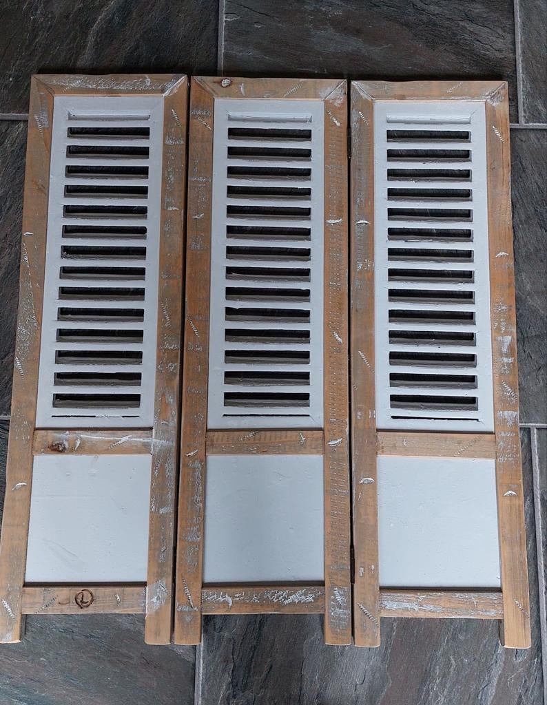 Mooie shutters, 5 stuks, per stuk 61x70 cm per 3 luiken, Ophalen, 200 cm of meer