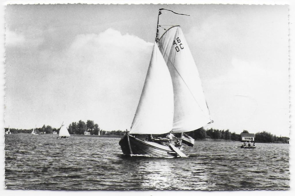 Nederland zeilboten Ongelopen Ansichtkaart ( B7023), Ophalen of Verzenden, 1960 tot 1980, Ongelopen