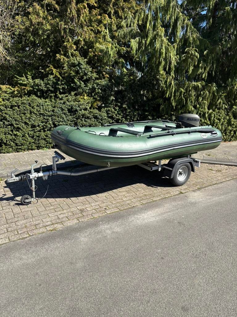 Nette Rubberboot met 6pk Mariner en Trailer, Watersport en Boten, Ophalen, Zo goed als nieuw, Overige typen