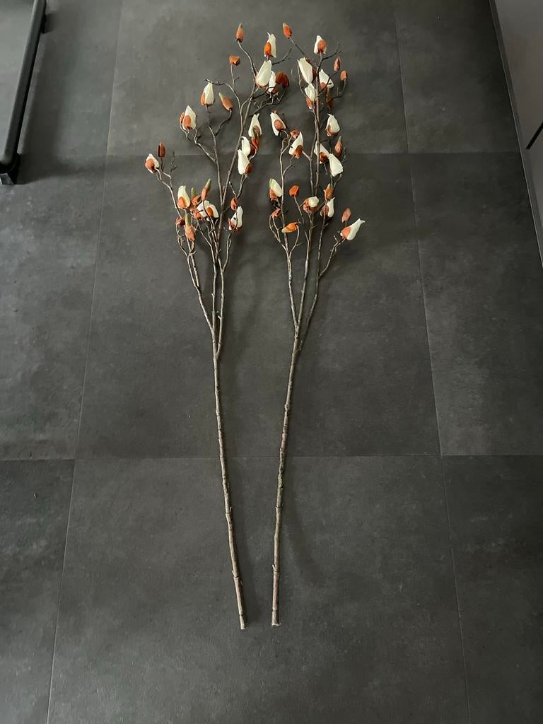 Kunstbloemen magnolia's, Ophalen, Binnen, Gebruikt, Kunstbloem