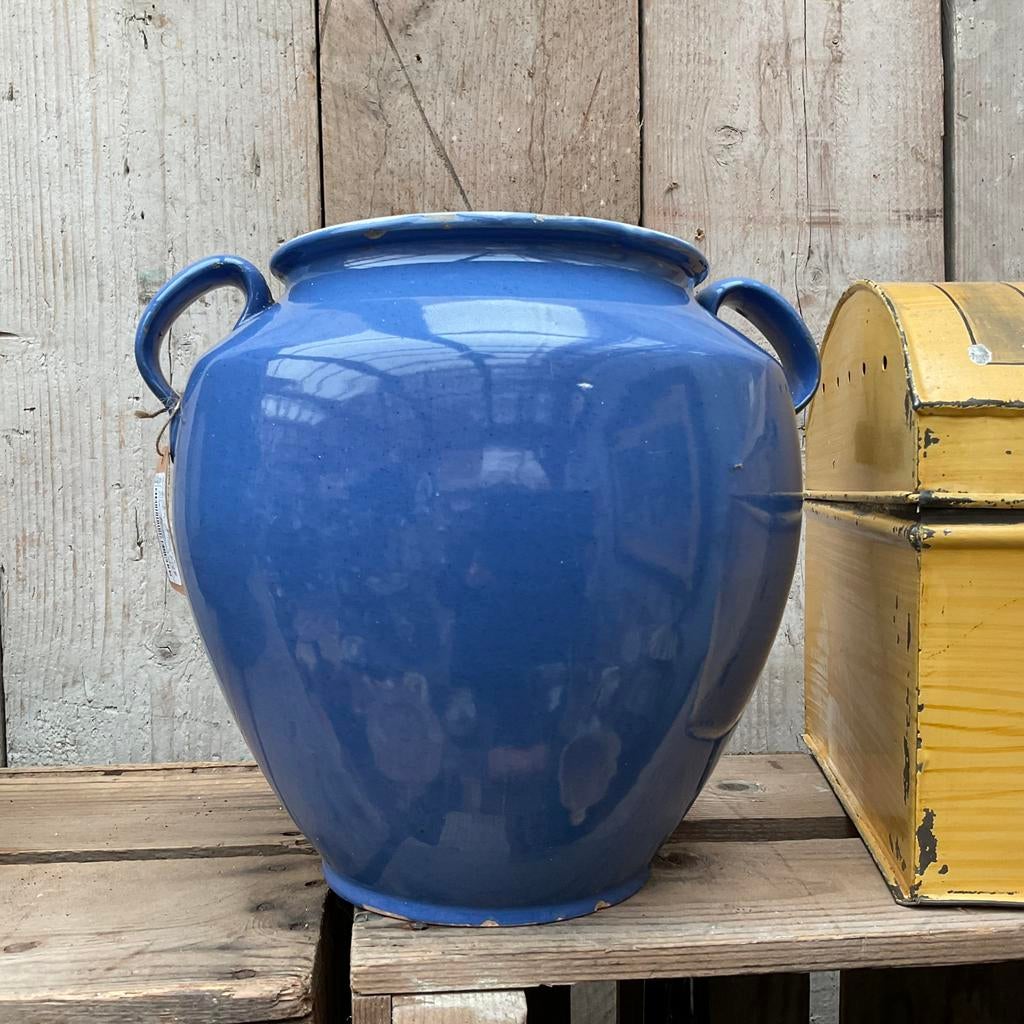 Zeldzame blauwe pot. 19e eeuw *floor epe*, Ophalen of Verzenden