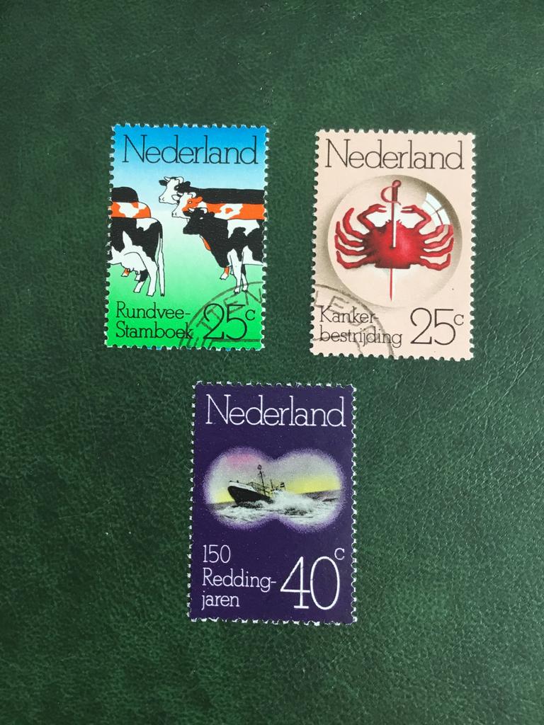 NVPH nrs 1052/1054, Postzegels en Munten, Ophalen of Verzenden, Gestempeld