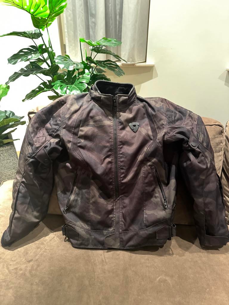 Motorjas camo Rev'it, Motoren, Ophalen, Tweedehands, Jas | textiel