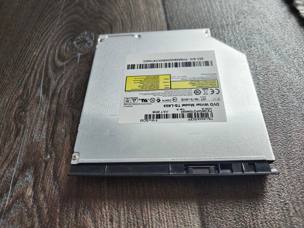 Laptop DVD Brander TS-L633 (Slimline SATA), Intern, Gebruikt, Dvd, Ophalen of Verzenden