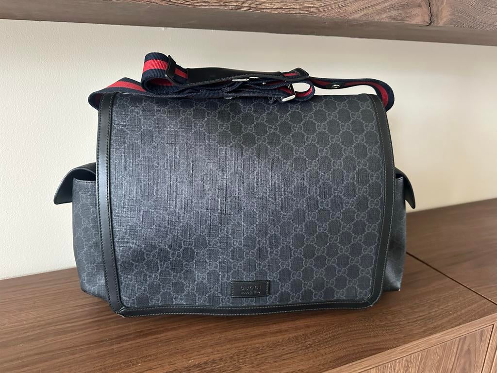 Gucci Supreme Diaper Bag, Ophalen, Zo goed als nieuw, Schoudertas