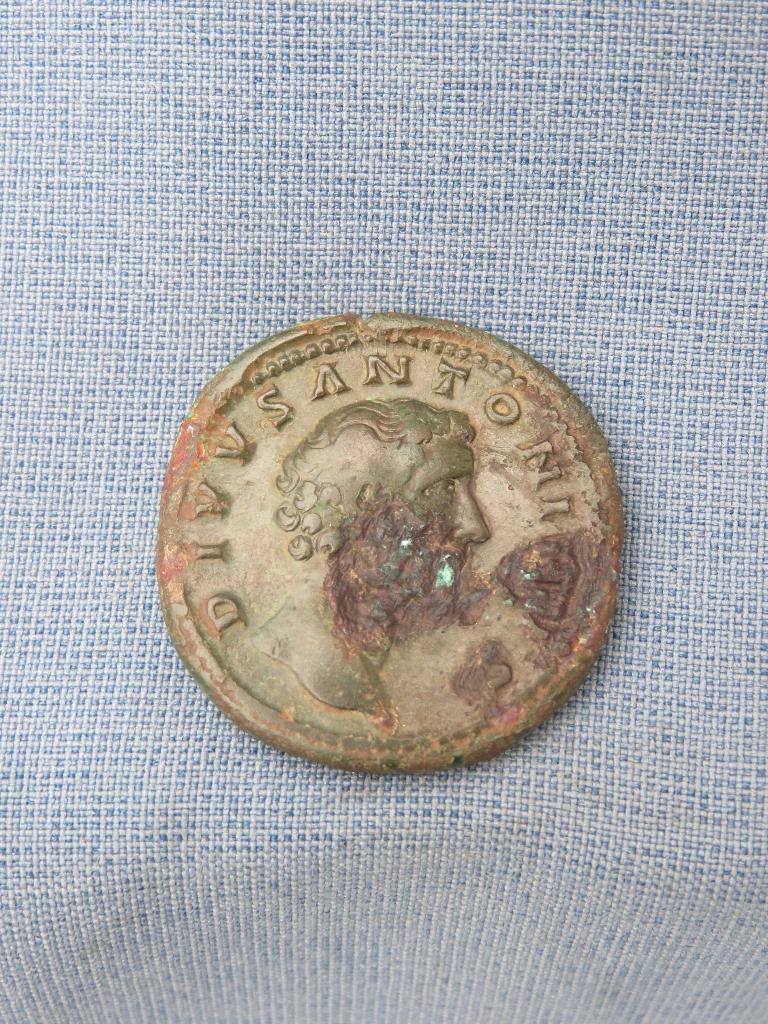 Sestersius - Antoninus Pius - Romeins - bodemvondst, Ophalen of Verzenden, Vóór koninkrijk, Overige waardes, Losse munt