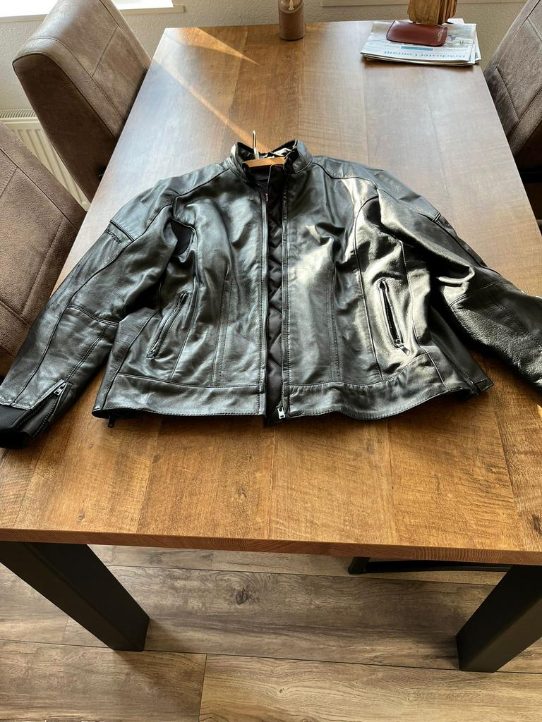 Evolution lederen dames (48) jas in zeer nette staat. Zwart, Ophalen of Verzenden, Tweedehands, Dames, Jas | leer