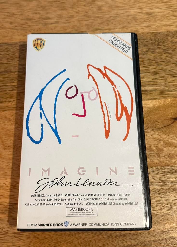 John Lennon - Imagine VHS tape, Alle leeftijden, Ophalen of Verzenden, Zo goed als nieuw